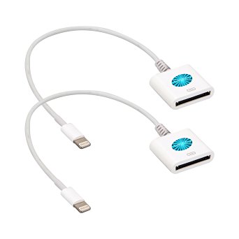 Ultra-Compact 8-Pin to 30-Pin Adapter for iPhone6s/6s Plus (Ct.2) (White)