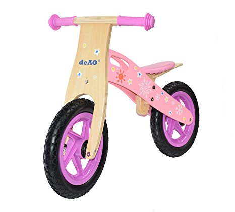 KIDS WOODEN BALANCE TRAINING BIKE CYCLE IN MULTI COLOURS