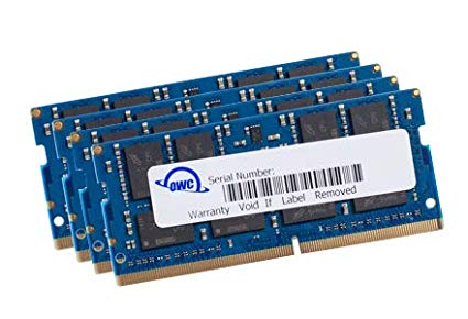 OWC 64GB (4 x 16GB) 2666MHz DDR4 PC4-21300 SO-DIMM 260 Pin Memory Upgrade, (OWC2666DDR4S64S), for 2019 27 inch iMac (iMac19,1) and PC laptops