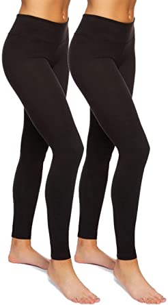 Felina | Sueded Athleisure Performance Legging w/Slimming Waist 2-Pack