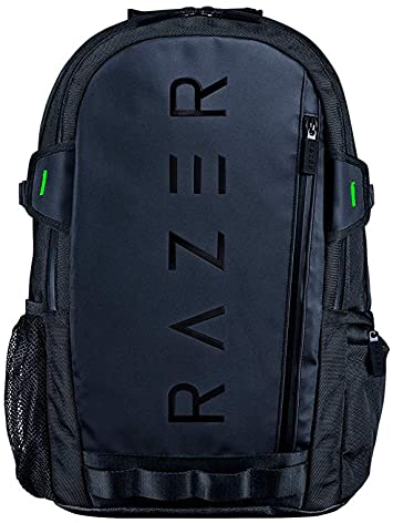 Razer Rogue v3 15.6" Gaming Laptop Backpack: Tear & Water Resistant Exterior - Mesh Side Pocket for Water Bottles - Dedicated Laptop Compartment - Made to Fit 15 inch Laptops - Black