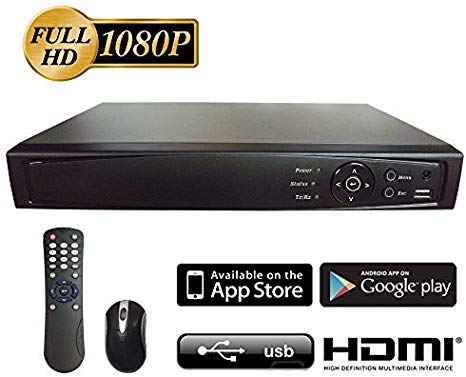 Surveillance Digital Video Recorder 8CH HD-TVI/CVI/AHD H264 Full-HD DVR w/o HDD HDMI/VGA/BNC Video Output Cell Phone APPs for Home & Office Work @1080P/720P TVI&CVI, 1080P AHD, Standard Analog& IP Cam