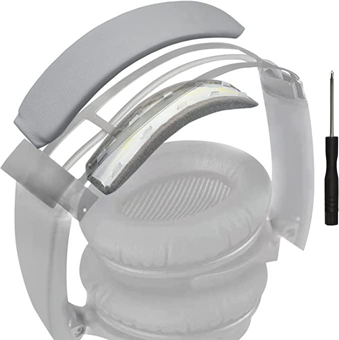 SOULWIT Replacement Headband Kit for Bose QC35 & QuietComfort 35 II (QC35 ii) Headphones, Easy DIY Installation (Silver)