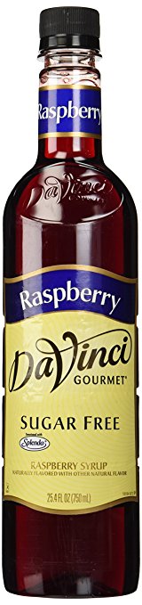 Davinci Gourmet 13352 Davinci Sugar Free Flavor Syrup - 750Ml Plastic Bottle Raspberry