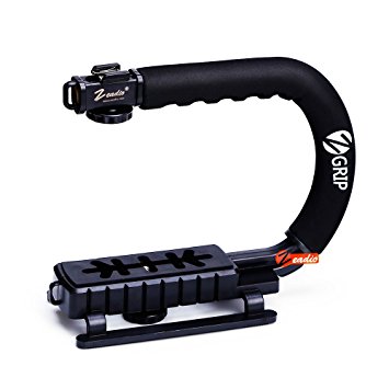 Zeadio C-GRIP Stabilizing Stabilizer Handle Grip with Accessory Shoe for Camera Camcorder Dslr DV Video