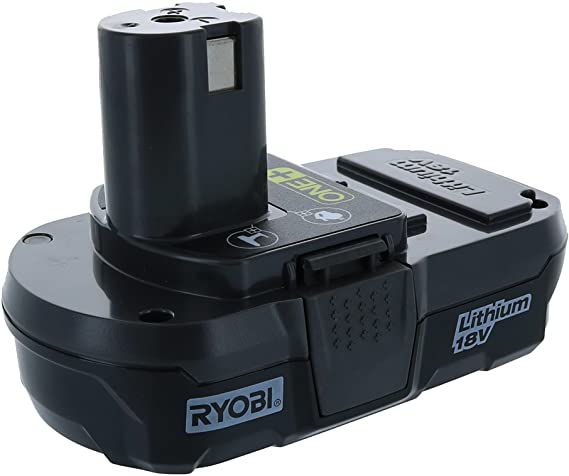 Ryobi P102 Genuine OEM 18V One  Lithium Ion Compact Battery for Ryobi Cordless Power Tools (Renewed)