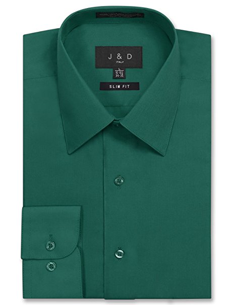 JD Apparel Men's Slim Fit Dress Shirts