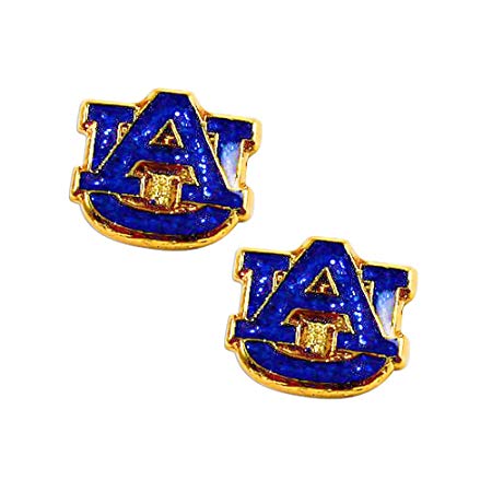 Auburn Tigers AU Glitter Post Stud Earring NCAA Charm Gift