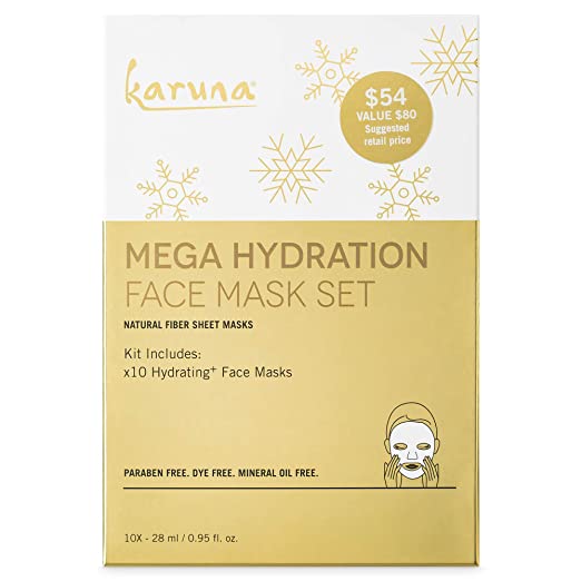 Karuna Mega Hydration Face Mask Set: 10 Hydrating  Face Masks