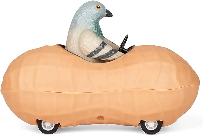 Accoutrements Archie Mcphee Pigeon in a Peanut Pull Back Toy Car (13038)