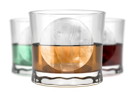 Lucentee® Large Ice Ball Maker - Silicone Ice Ball Mold That Creates 4x1.8" Ice Balls - Perfect Ice Spheres For Whiskey Lovers