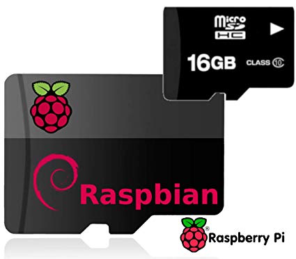 16GB Raspberry Pi Noobs Preloaded Micro SD Card, Fast Class 10, Works with Pi Model 3 B  (Plus), Model B, Pi2, Zero | Compatible with All Pi Models