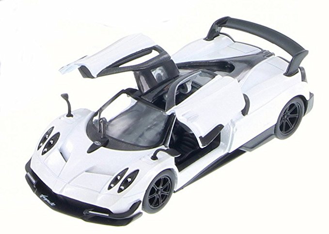 Kinsmart 2016 Pagani Huayra BC, White 5400D - 1/38 Scale Diecast Model Toy Car (Brand New but NO BOX)