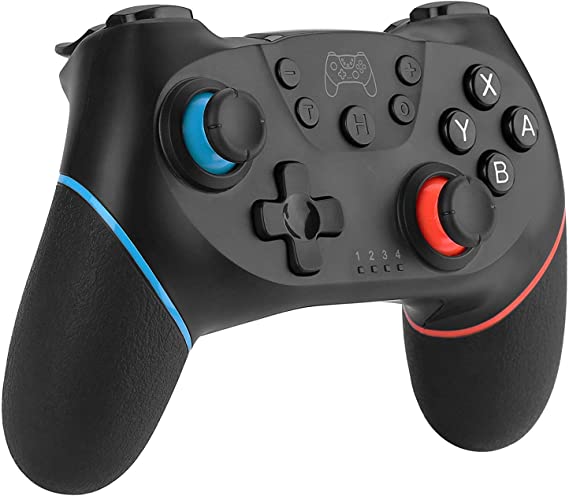 JAMSWALL Wireless Switch Pro Controller, Bluetooth Gamepad Joystick Remote for Switch Console(Black)