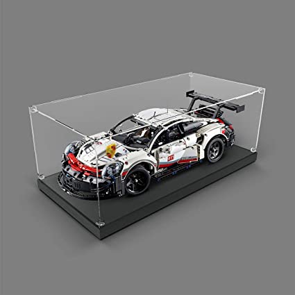 PeleusTech Acrylic Display Box Show Case for Lego Technic Porsche 911 RSR 42096 - Fully Transparent