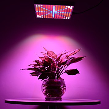 High Efficient Led Grow Light, Gledto 45W Square 225 pcs Leds Plant Light Full Spectrum Hanging Grow Light for Hydroponic Garden Greenhouse and Indoor Plant