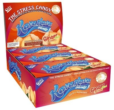 Kava Stress Relief Candy from Hawaii - Ginger Mint - 1 Box (12 individual packs)