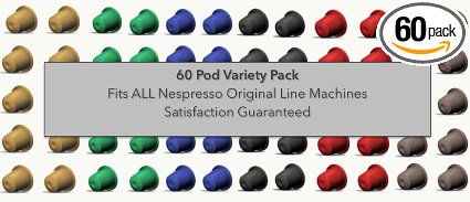 Talia 60 Nespresso OriginalLine Capsules/Pods, Variety Pack (Compatible)