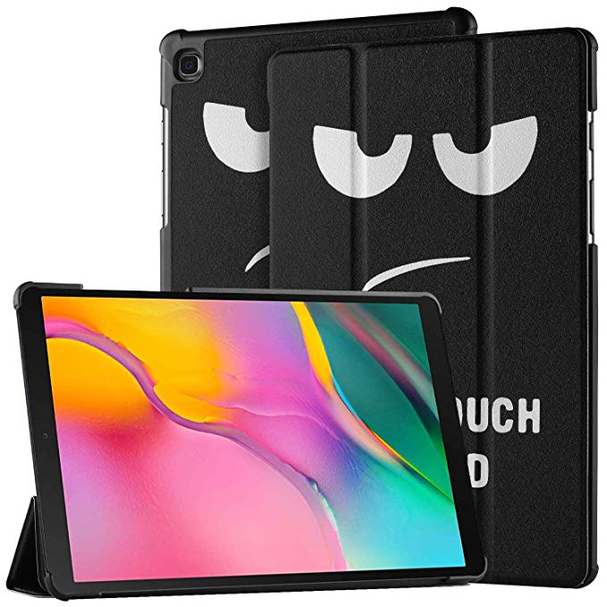 EasyAcc Case for Samsung Galaxy Tab A 10.1 2019 - Ultra Slim Lightweight Cover with Stand Function Compatible for Samsung Galaxy Tab A T510/ T515 10.1 Inch 2019 (Don't Touch)