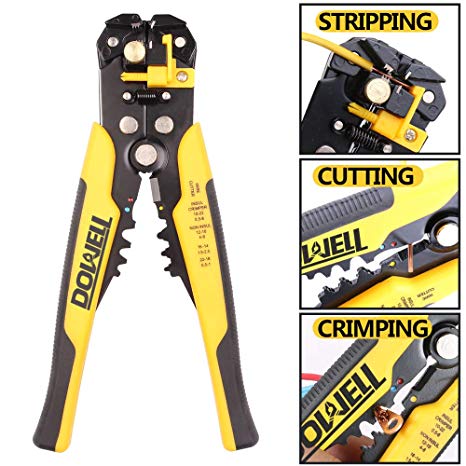 Wire Stripper, DOWELL Self-adjusting Cable Cutter Crimper,Automatic Wire Stripping Tool/Cutting Pliers Tool for Industry