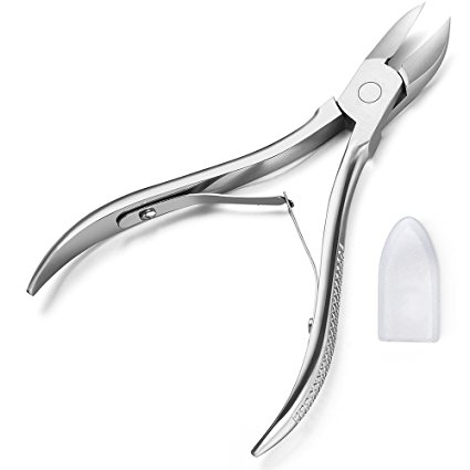 Chooling Nail Nipper (with Double Springs) - Toenail Clippers for Thick and Ingrown Toenails and Hangnails - Heavy Duty Surgical Grade Stainless Steel Nail Clippers