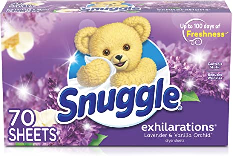 Snuggle Fabric Softener Scented Tumble Dryer Sheets (Lavender and Vanilla Orchid (70 sheets))