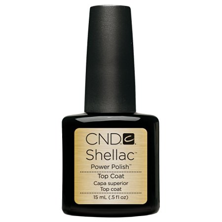 CND Shellac TOP COAT Gel UV Nail Polish 0.5 oz Manicure Soak Off Pedicure 1/2