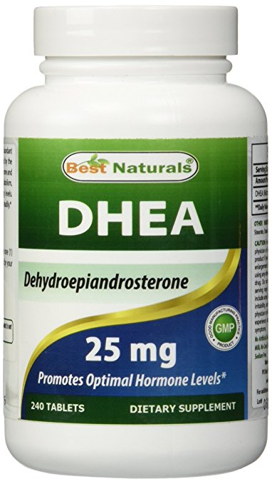 Best Naturals DHEA Supplement 25 mg 240 Tablets