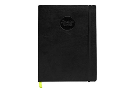 Passion Planner - Classic Size (A4 - 8.5"x11") (Undated Monday Timeless Black)