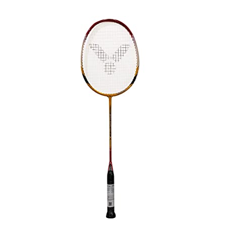 VICTOR BraveSword BRS-7455 Speed Series 3U G5 Strung Badminton Racket (Yellow)
