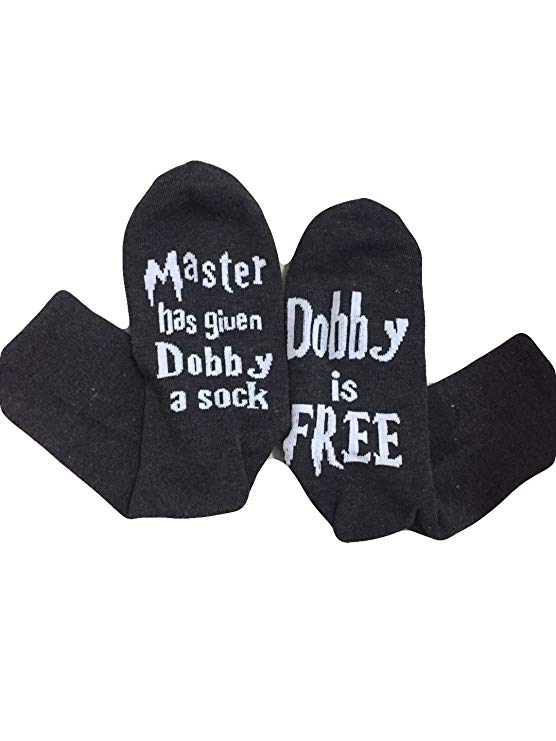 CocoL Master Has Given Dobby a Sock Dobby is Free Socks Novelty Father's Day Gift socks