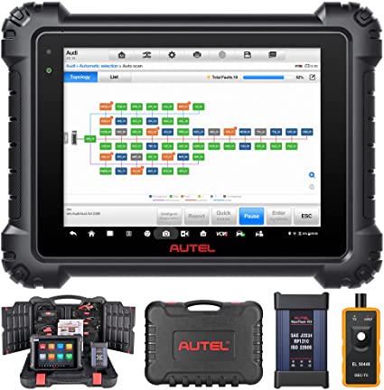 Autel Scanner MaxiSys MS909: Auto Diagnostic Scan Tool Upgraded of MS908SP/MaxiSys Elite, Topology Module Mapping, Intelligent Diagnostics, ECU Coding & Programming, Active Test, 36  Special Services