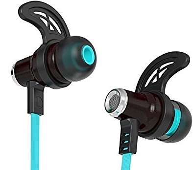 Symphonized NRG Bluetooth Wireless Wood In-ear Noise-isolating Headphones | Earbuds | Earphones with Mic & Volume Control (Blue)
