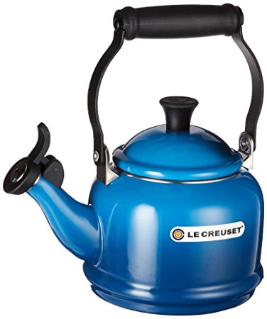 Le Creuset Enamel-on-Steel Demi 1-1/4-Quart Teakettle, Marseille