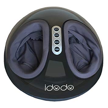Foot Massager Machine with Heat, IDODO Shiatsu Electric Deep Kneading Rolling Vibrating Air Pressure Relax Feet Massager Use at Home Or Office for Plantar Fasciitis