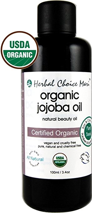 Herbal Choice Mari Jojoba Oil 100ml/ 3.38oz Bottle (Organic)