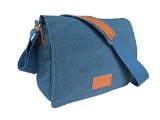 SKORCH Slim Canvas Messenger Bags and Shoulder Bags for Men and Women - Ideal for Work College School and Commuting