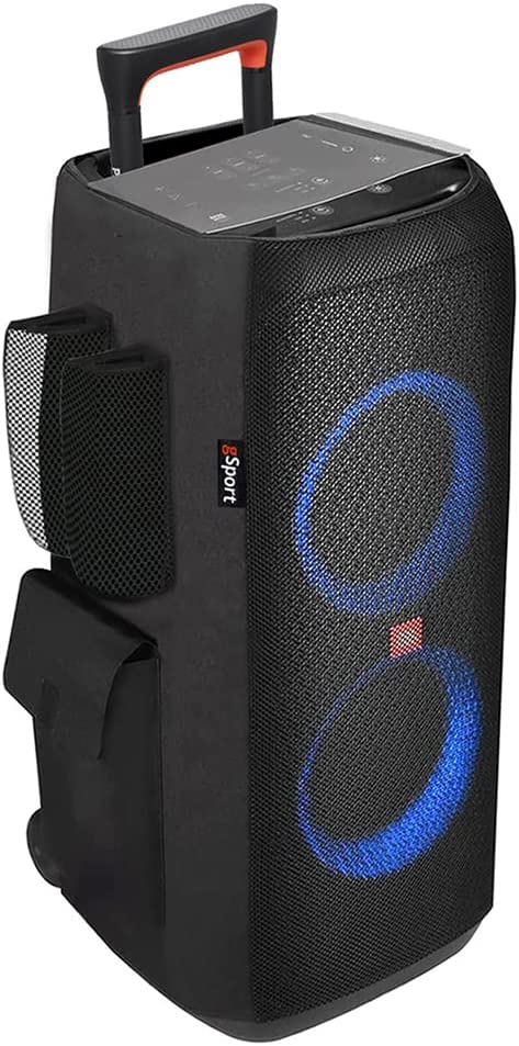 JBL PartyBox 310 Portable Party Speaker Bundle with gSport Cargo Sleeve (Black)