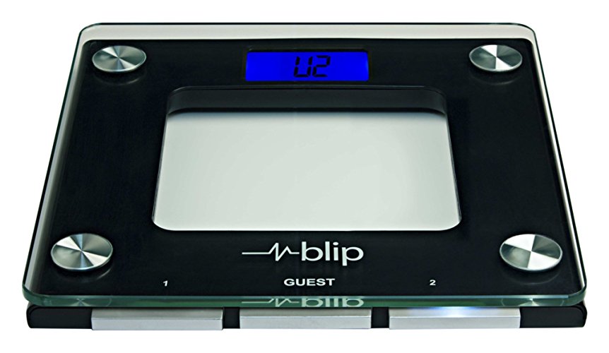 Blipcare Wi-Fi Scale, Track Weight, BMI and Balance Score, Audible Reminders, 10 users