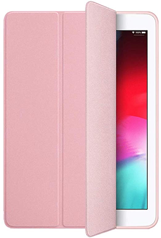 Kenke iPad Air 2 Case, Smart Case Silicone Soft Cover Synthetic Leather iPad air 2 Cover 9.7 inch with Auto Sleep/Wake Function [Light Weight] iPad 6 case(Rose Gold)