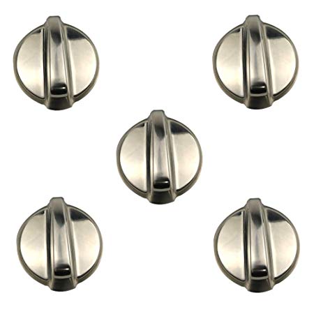 AMI PARTS WB03T10325 METAL Knob Burner Control Knobs Compatible with GE Cooktop/Stove/Oven Knobs-Replace AP5690210 PS3510510-5 Packs