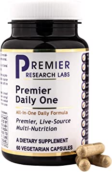 Premier Daily One, 60 Capsules, Vegan Product - All-in-One Daily Formula for Premier, Live-Source Daily Multi-Nutrition for The Whole Family