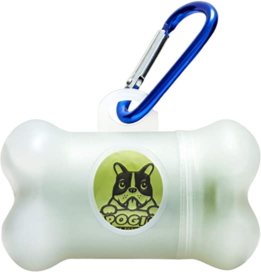 Pogi's Poop Bag Dispenser - Includes 1 Roll (15 Bags) - Large, Biodegradable, Scented, Leak-Proof Pet Waste Bags