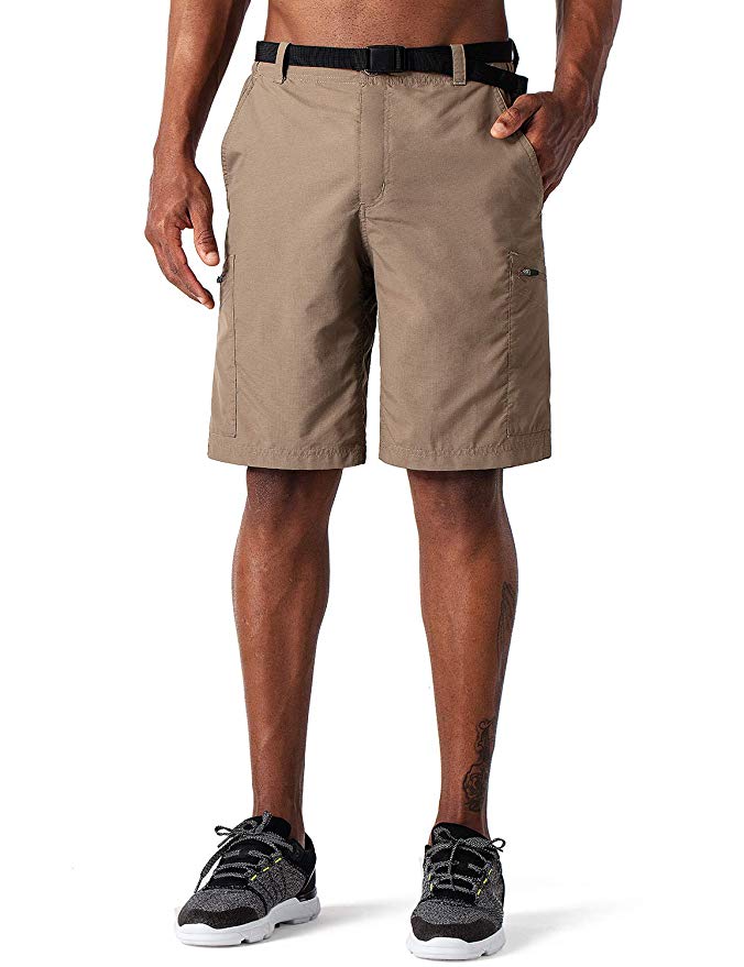 NAVISKIN Men's Quick Dry UPF 50  Cargo Shorts Lightweight Hiking Outdoor Shorts