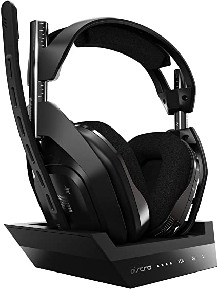 ASTRO Gaming A50 Wireless   Base Station - Black/Silver - PlayStation 5, PlayStation 4 & PC