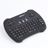 Innobay Mini Portable Handheld 24GHz Wireless Keyboard with Touchpad 72 Keys QWERTY Multimedia Keyboard for Smart TV Box Media Player black