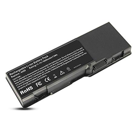 ARyee 6400 Battery Laptop Battery Replacement for Dell Inspiron E1505 1501 6400 PP23LA PP20L(5200mAh 11.1V)