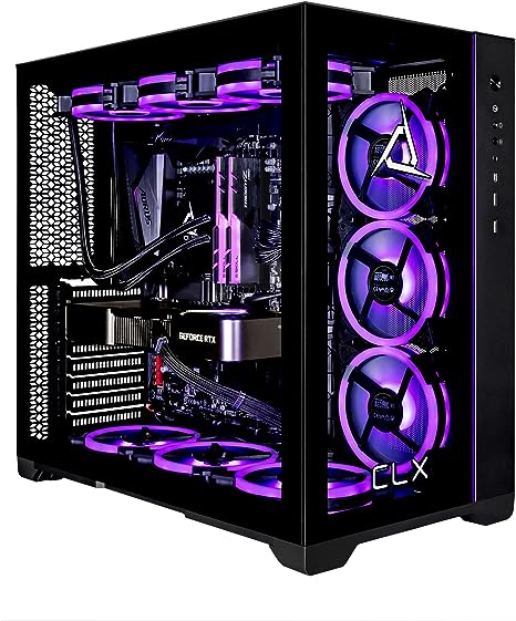 CLX Set Gaming Desktop - Liquid Cooled AMD Ryzen 9 7950X3D 4.2GHz 16-Core Processor, 64GB DDR5 Memory, GeForce RTX 4090 24GB GDDR6X Graphics, 2TB SSD, 6TB HDD, WiFi, Windows 11 Home 64-bit