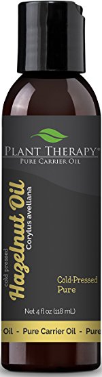 Plant Therapy Hazelnut Carrier Oil. A Base Oil for Aromatherapy, Essential Oil or Massage use. 4 oz.