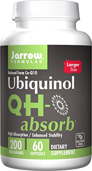 Jarrow Formulas QH-Absorb, High Absorption/Enhanced Stability, 200 mg, 60 Softgels